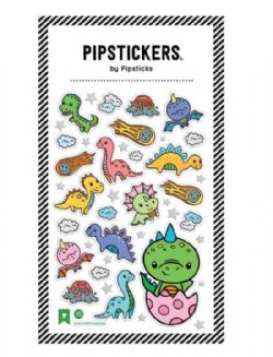 PIPSTICKER - AUTOCOLLANTS GONFLÉS (PUFFY) PETITS DINOSAURES EN PELUCHE